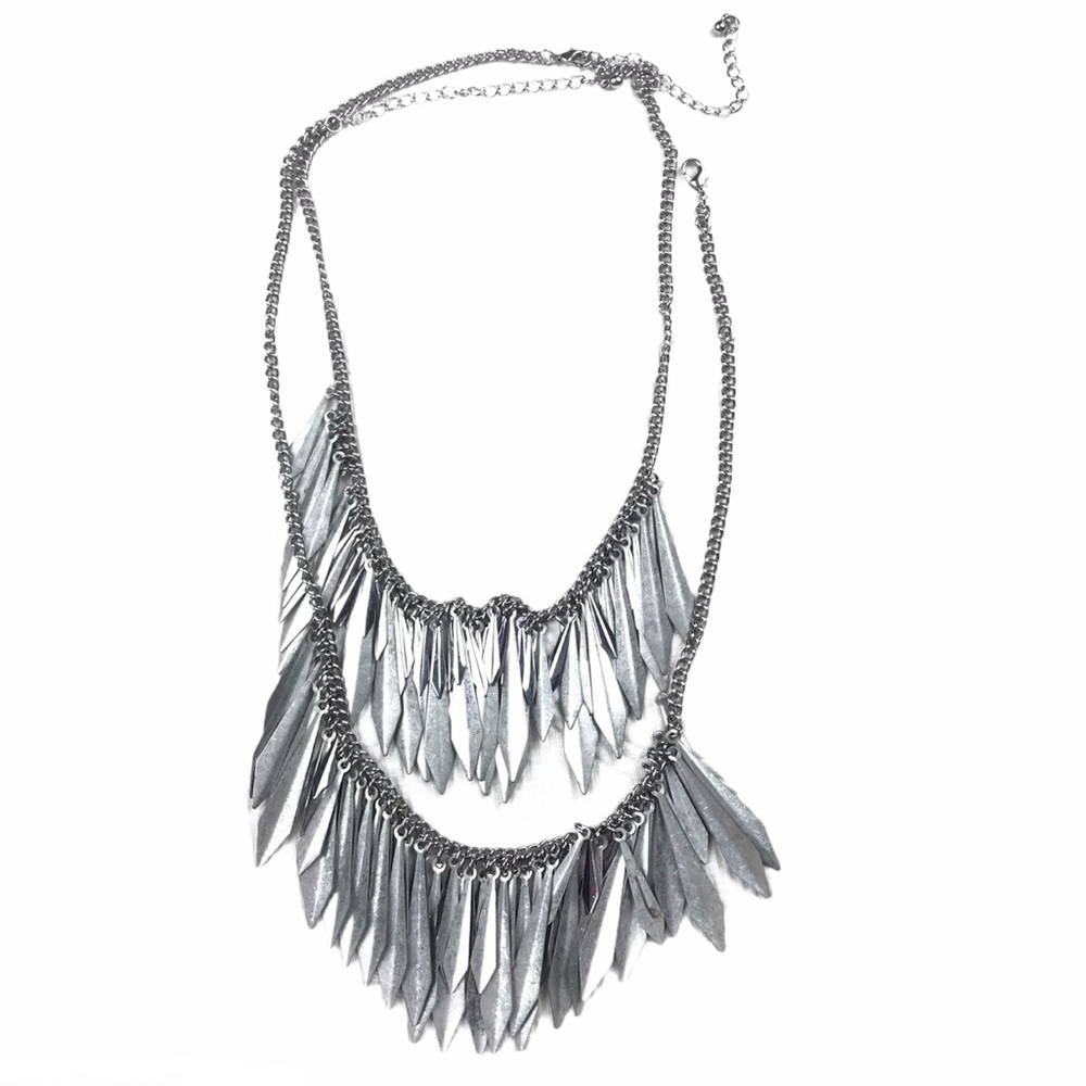H&M Two Silver Necklaces Bundle